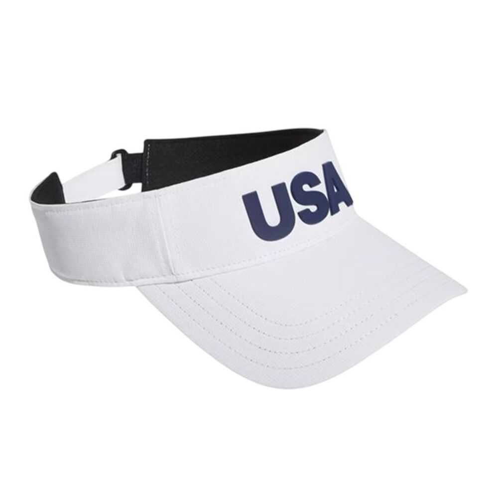 Adidas Mens Tour USA Visor / White